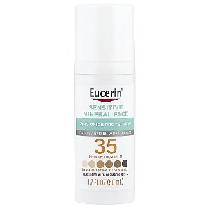 Protetor Solar Facial Mineral Sensitive FPS 35 Sem Perfume 50 ml - Eucerin
