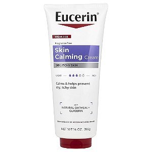 Creme Corporal Calmante Skin Calming Alívio de Coceira Sem Perfume 396 g - Eucerin