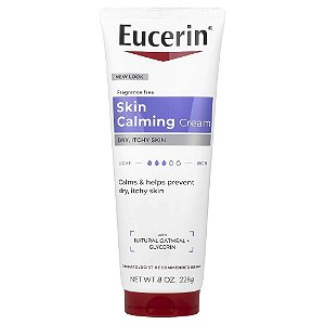 Creme Corporal Calmante Skin Calming Alívio de Coceira Sem Perfume 226 g - Eucerin