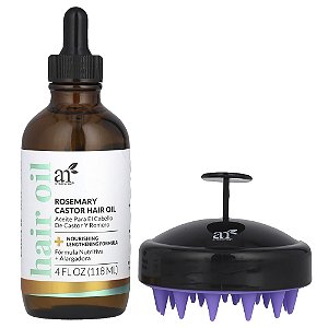 Kit para Crescimento Capilar Óleo de Alecrim e Rícino 2 Unidades - Artnaturals