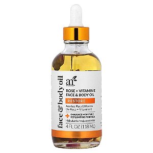 Óleo Facial e Corporal de Rosa e Vitamina E 118 ml - Artnaturals