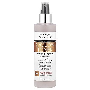 Tônico Facial Iluminador C-Glow Vitamina C e Peptídeos 237 ml - Advanced Clinicals