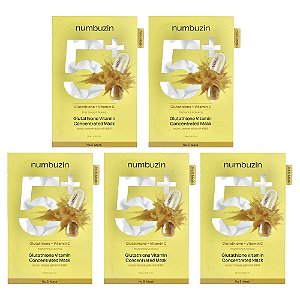Máscara Facial Concentrada de Glutationa No. 5 5 Unidades - Numbuzin