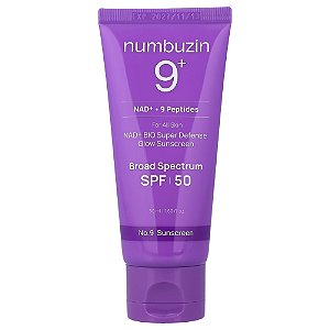 Protetor Solar Facial NAD+ Bio Super Defense Glow FPS 50 No. 9 50 ml - Numbuzin