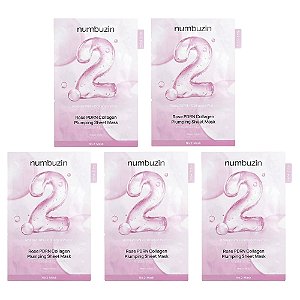 Máscara Facial de Volume Rose PDRN No. 2 5 Unidades - Numbuzin