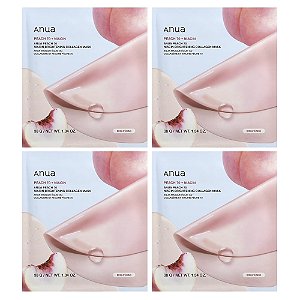 Máscara Facial de Colágeno Peach 70 Niacin 4 Unidades - Anua
