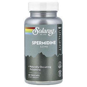 Suplemento de Espermidina Un Limit 3.3 mg 60 Cápsulas Vegetais - Solaray