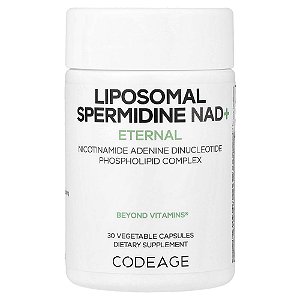Suplemento de Espermidina Lipossomal e NAD+ 30 Cápsulas Vegetais - Codeage