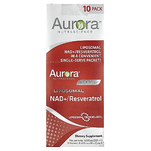 Suplemento Líquido Mega-Pack NAD+ Lipossomal e Resveratrol 10 Sachês - Aurora Nutrascience