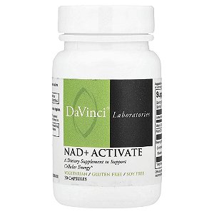 Suplemento Ativação de NAD+ para Reparo Celular 30 Cápsulas - DaVinci Laboratories
