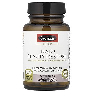 Suplemento NAD+ Beauty Restore para Renovação da Pele 30 Cápsulas - Swisse