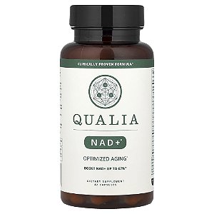Suplemento Qualia NAD+ para Energia Celular e Foco 42 Cápsulas - Qualia