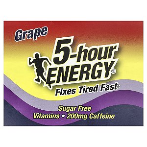 Shot Energético Líquido Sabor Uva 12 Frascos 57 ml - 5-hour Energy