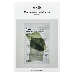 Máscara Facial Mild Acidic pH Sheet Mask Kit com 10 Unidades - Abib