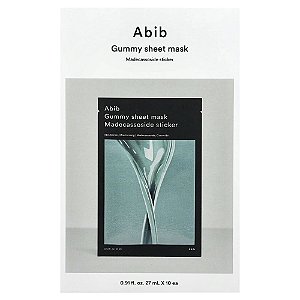 Máscara Facial Gummy Sheet Mask Madecassoside Kit com 10 Unidades - Abib