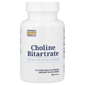 Suplemento Hemitartarato de Colina 260 mg 60 Cápsulas Vegetais - Advance Physician Formulas