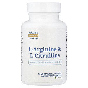 Suplemento L-Arginina e L-Citrulina 60 Cápsulas Vegetais - Advance Physician Formulas