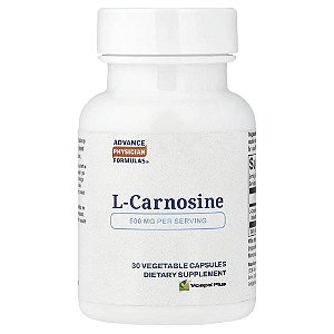Suplemento L-Carnosina 500 mg 30 Cápsulas Vegetais - Advance Physician Formulas
