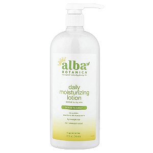 Loção Hidratante Corporal Diária para Pele Normal a Seca Sem Perfume 946 ml - Alba Botanica