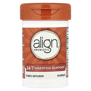 Probiótico de Auxílio Digestivo 24 Horas 28 Cápsulas - Align Probiotics