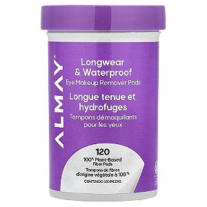 Discos Demaquilantes para os Olhos À Prova D'Água Long Lasting 120 Unidades - Almay