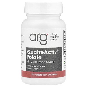 Suplemento de Folato QuatreActiv 833 mcg 90 Cápsulas Vegetarianas - Allergy Research Group