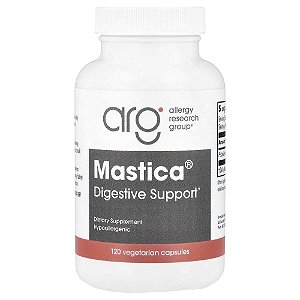 Suplemento Auxílio Digestivo Mastica 500 mg 120 Cápsulas Vegetarianas - Allergy Research Group
