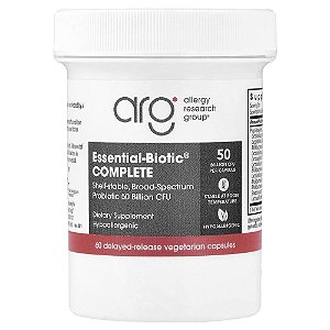 Probiótico Essential-Biotic Complete 50 Bilhões de UFC 60 Cápsulas Vegetarianas - Allergy Research Group