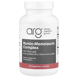 Suplemento de Ácido Húmico e Monolaurina 120 Cápsulas Vegetarianas - Allergy Research Group