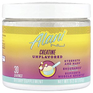 Suplemento de Creatina em Pó Sem Sabor Unflavored 150 g - Alani Nu