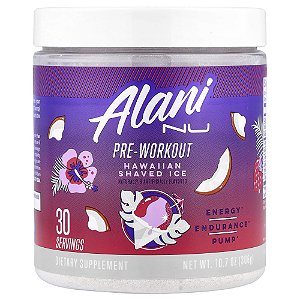 Suplemento Pré-Treino Pre-Workout Sabor Hawaiian Shave Ice 306 g - Alani Nu