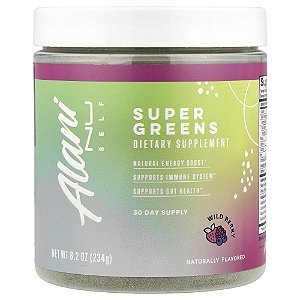 Suplemento de Superalimentos e Verdes Super Greens Sabor Wild Berry 234 g - Alani Nu