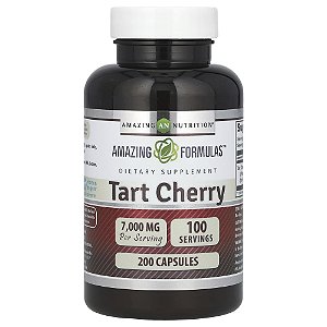 Suplemento de Cereja Azeda Tart Cherry 3500 mg 200 Cápsulas - Amazing Nutrition