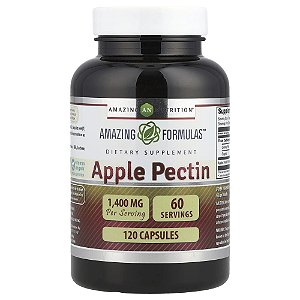 Suplemento de Pectina de Maçã Apple Pectin 700 mg 120 Cápsulas - Amazing Nutrition