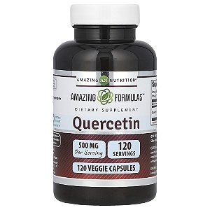 Suplemento de Quercetina 500 mg 120 Cápsulas Vegetais - Amazing Nutrition