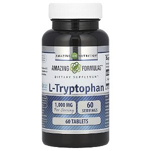 Suplemento de L-Triptofano 1000 mg 60 Comprimidos - Amazing Nutrition