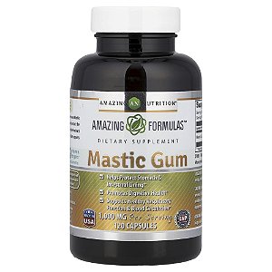 Suplemento de Mástique Mastic Gum 500 mg 120 Cápsulas - Amazing Nutrition