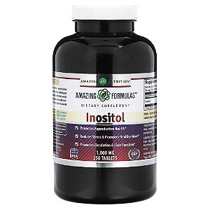 Suplemento de Inositol 1000 mg 250 Comprimidos - Amazing Nutrition