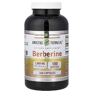Suplemento de Berberina 500 mg 360 Cápsulas - Amazing Nutrition