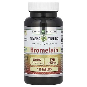Suplemento de Bromelaína 500 mg 120 Comprimidos - Amazing Nutrition