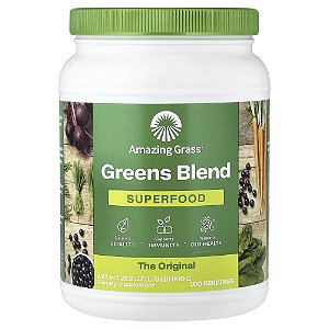 Suplemento de Verdes Orgânicos Super Greens em Pó Original 800 g - Amazing Grass