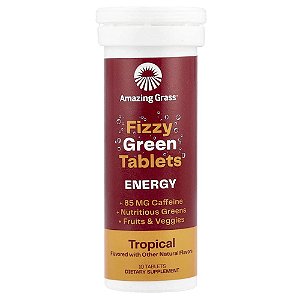Comprimidos Verdes Efervescentes Green Superfood Energy Sabor Tropical 10 Comprimidos - Amazing Grass