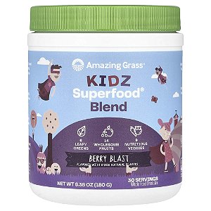 Suplemento Infantil Kidz Superfood Sabor Frutas Silvestres 180 g - Amazing Grass