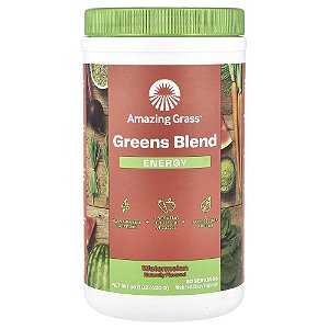 Suplemento de Verdes Orgânicos Super Greens Energy Sabor Melancia 420 g - Amazing Grass