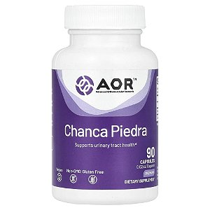 Suplemento de Quebra-Pedra Chanca Piedra 500 mg 90 Cápsulas - Advanced Orthomolecular Research AOR