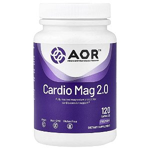 Suplemento de Magnésio Cardiovascular Cardio Mag 2.0 120 Cápsulas - Advanced Orthomolecular Research AOR