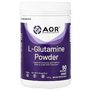 Suplemento de L-Glutamina em Pó L-Glutamine Powder 450 g - Advanced Orthomolecular Research AOR