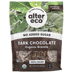 Granola Orgânica Sabor Chocolate Amargo Dark Chocolate 227 g - Alter Eco