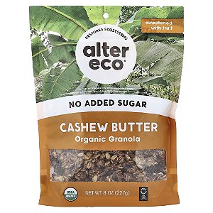 Granola Orgânica Sabor Manteiga de Castanha de Caju Cashew Butter 227 g - Alter Eco
