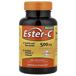 Suplemento de Vitamina C Ester-C 500 mg 120 Cápsulas - American Health